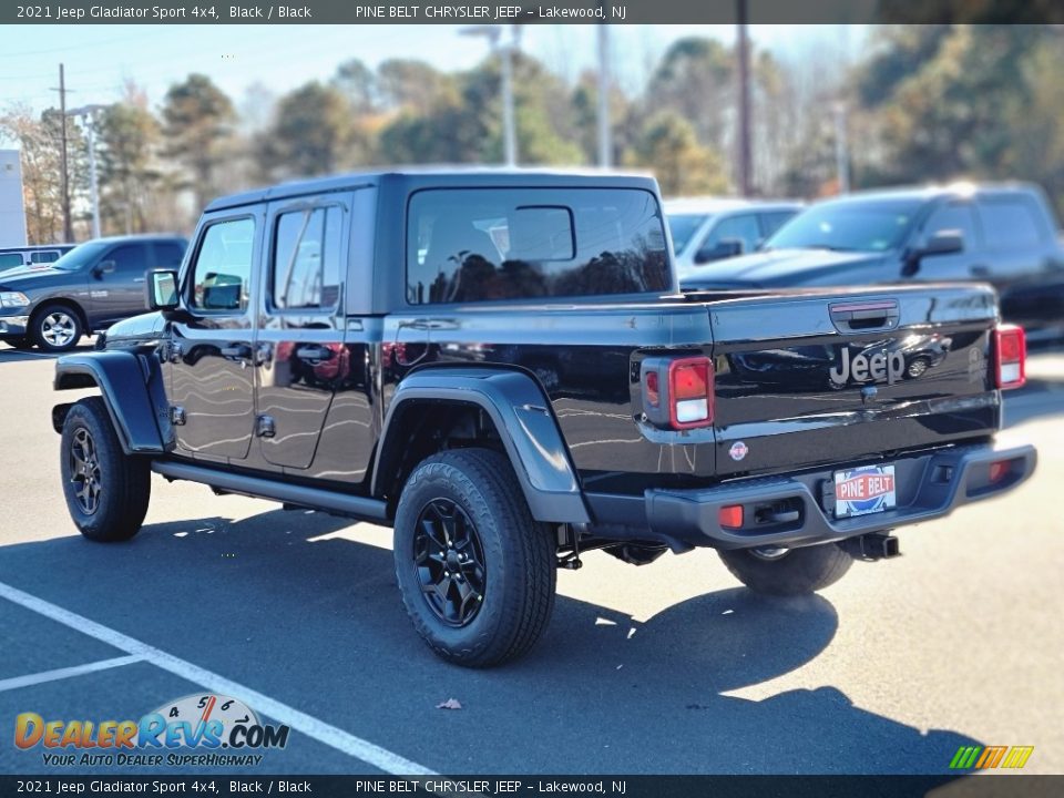 2021 Jeep Gladiator Sport 4x4 Black / Black Photo #6