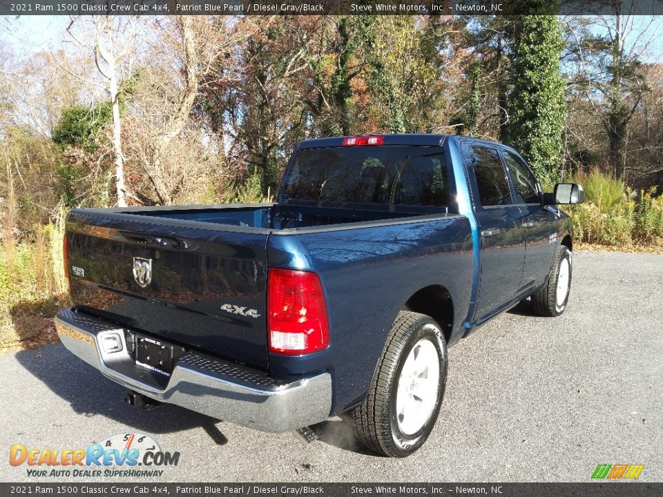 2021 Ram 1500 Classic Crew Cab 4x4 Patriot Blue Pearl / Diesel Gray/Black Photo #6