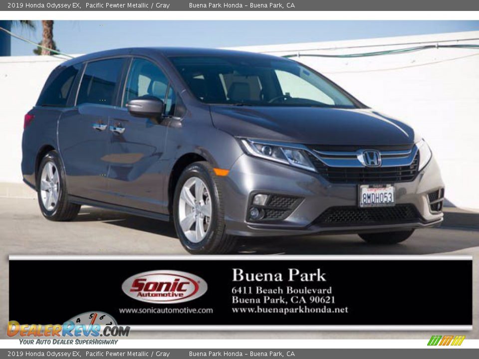 2019 Honda Odyssey EX Pacific Pewter Metallic / Gray Photo #1