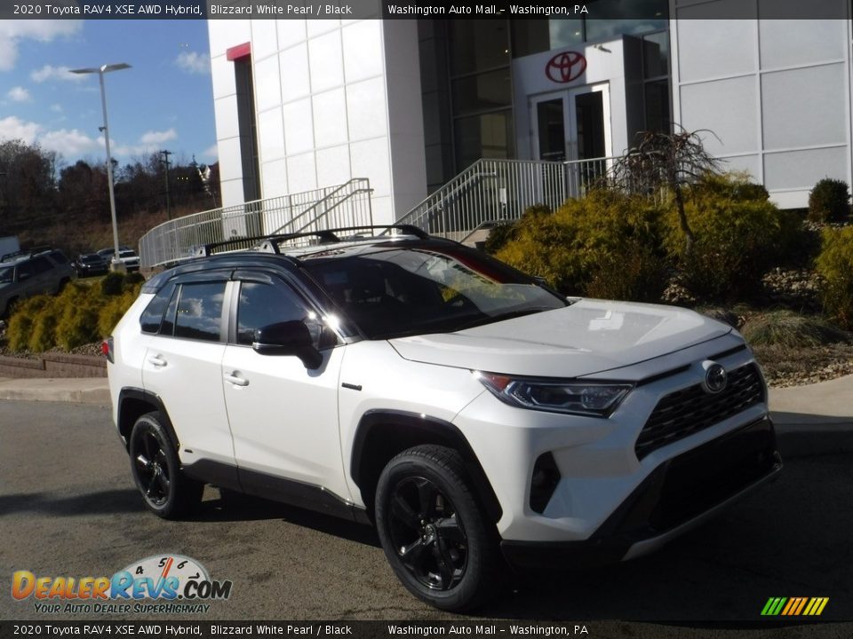 2020 Toyota RAV4 XSE AWD Hybrid Blizzard White Pearl / Black Photo #1