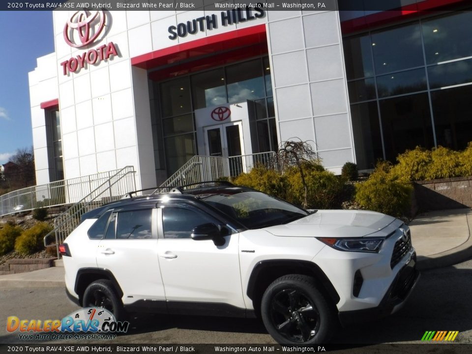 2020 Toyota RAV4 XSE AWD Hybrid Blizzard White Pearl / Black Photo #2