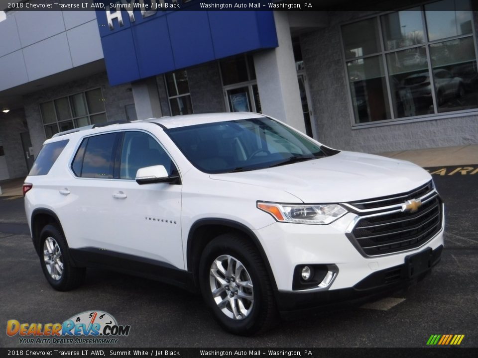 2018 Chevrolet Traverse LT AWD Summit White / Jet Black Photo #1