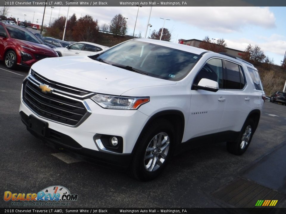 2018 Chevrolet Traverse LT AWD Summit White / Jet Black Photo #5