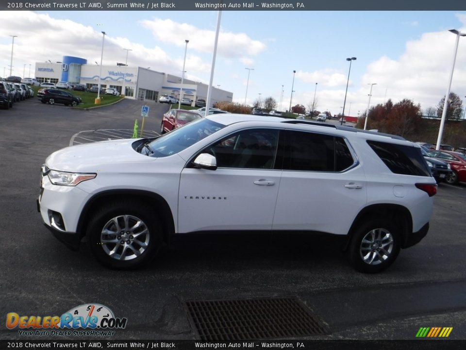 2018 Chevrolet Traverse LT AWD Summit White / Jet Black Photo #6