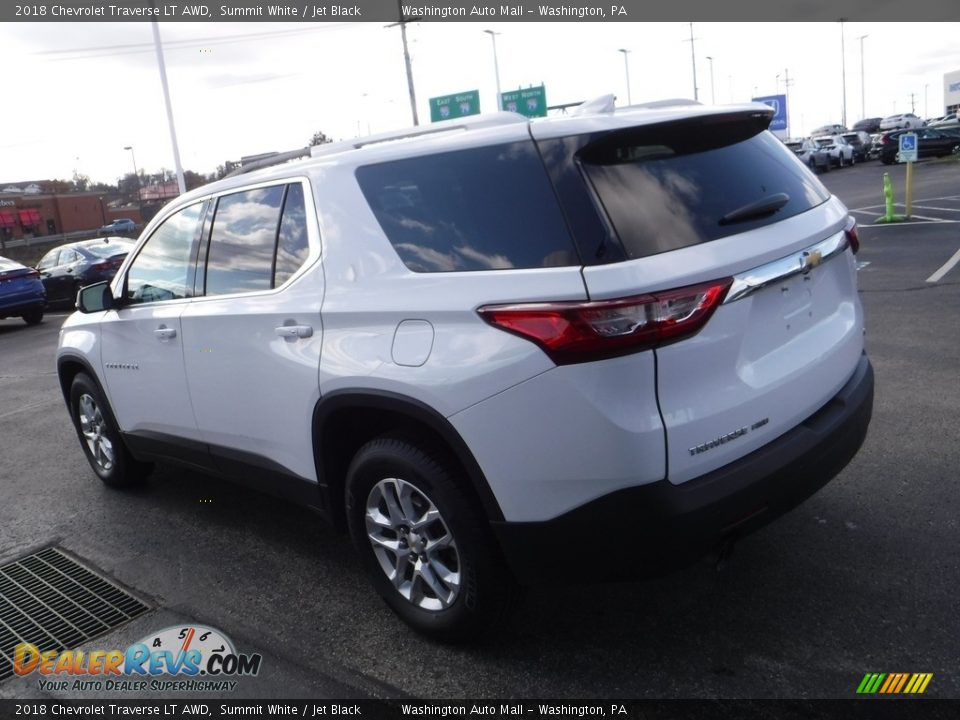 2018 Chevrolet Traverse LT AWD Summit White / Jet Black Photo #8