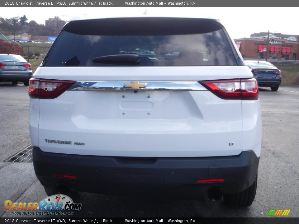 2018 Chevrolet Traverse LT AWD Summit White / Jet Black Photo #9