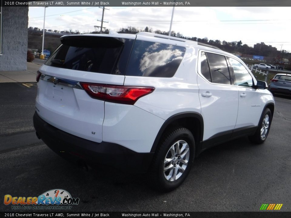 2018 Chevrolet Traverse LT AWD Summit White / Jet Black Photo #10