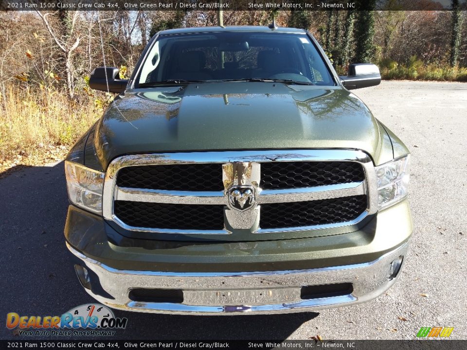 2021 Ram 1500 Classic Crew Cab 4x4 Olive Green Pearl / Diesel Gray/Black Photo #3