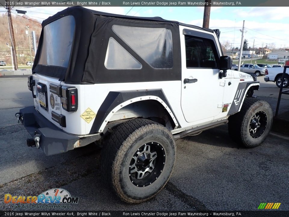 2016 Jeep Wrangler Willys Wheeler 4x4 Bright White / Black Photo #3