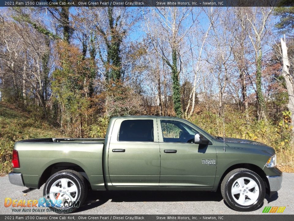 2021 Ram 1500 Classic Crew Cab 4x4 Olive Green Pearl / Diesel Gray/Black Photo #5