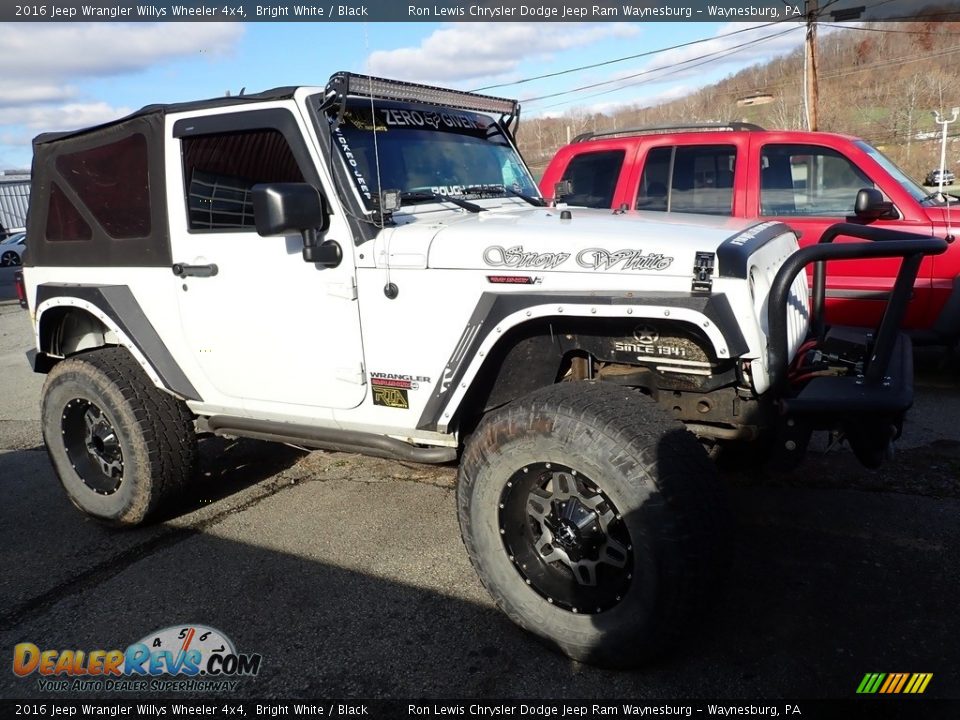 2016 Jeep Wrangler Willys Wheeler 4x4 Bright White / Black Photo #4