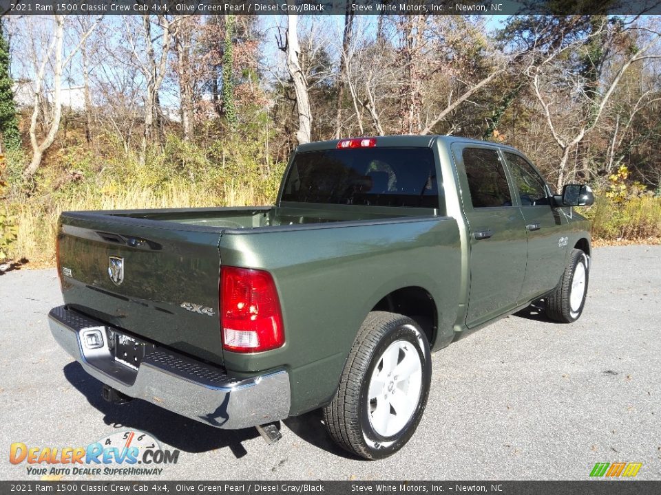 2021 Ram 1500 Classic Crew Cab 4x4 Olive Green Pearl / Diesel Gray/Black Photo #6