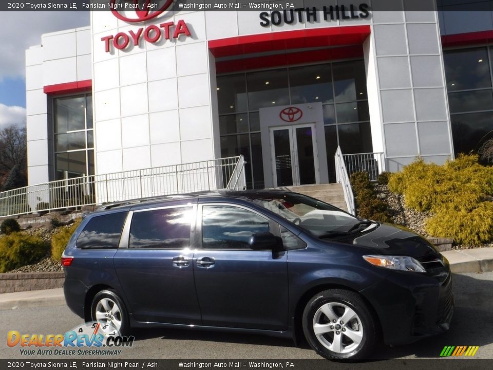 2020 Toyota Sienna LE Parisian Night Pearl / Ash Photo #2