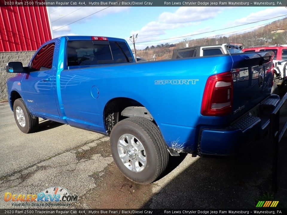 2020 Ram 2500 Tradesman Regular Cab 4x4 Hydro Blue Pearl / Black/Diesel Gray Photo #2