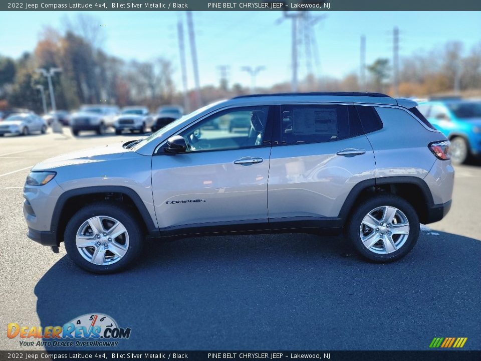 2022 Jeep Compass Latitude 4x4 Billet Silver Metallic / Black Photo #4