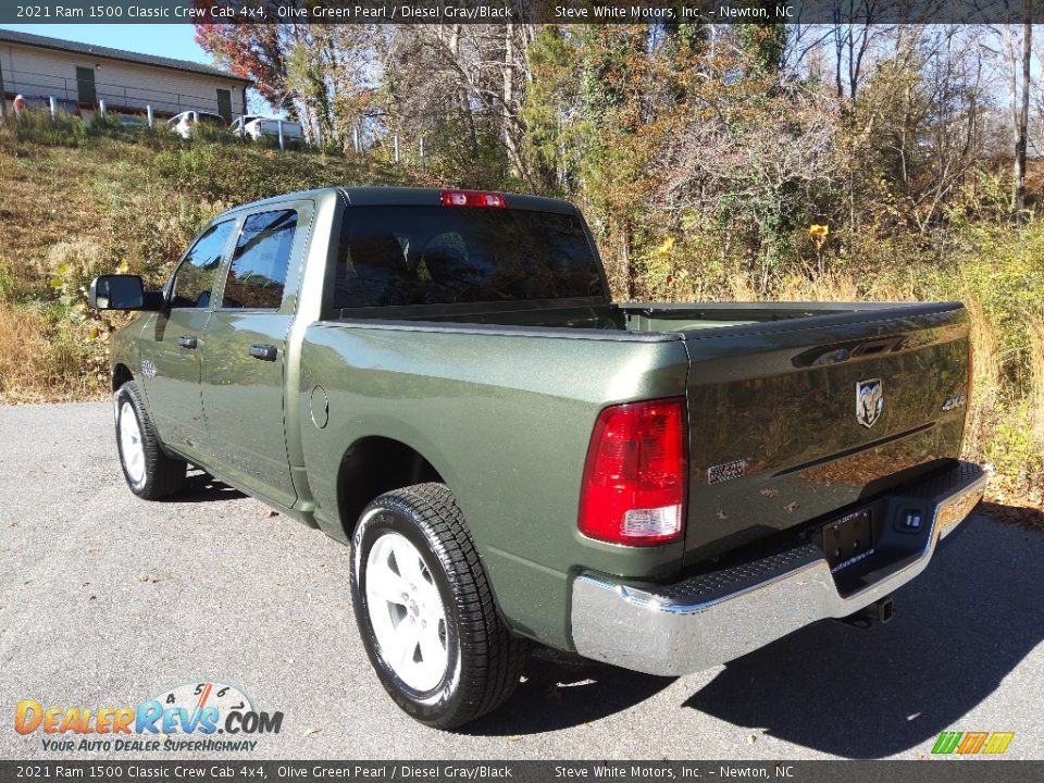 2021 Ram 1500 Classic Crew Cab 4x4 Olive Green Pearl / Diesel Gray/Black Photo #9