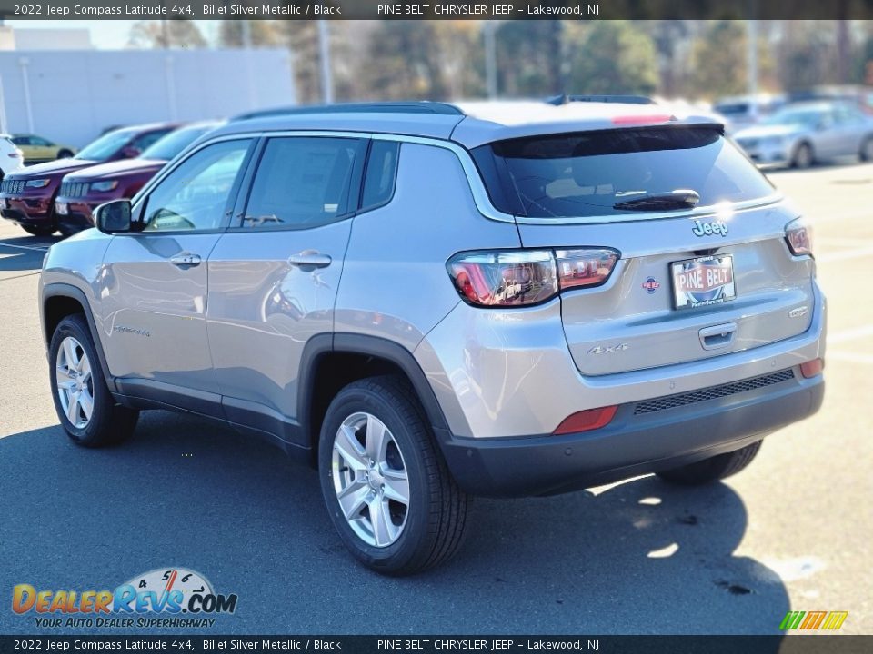 2022 Jeep Compass Latitude 4x4 Billet Silver Metallic / Black Photo #6