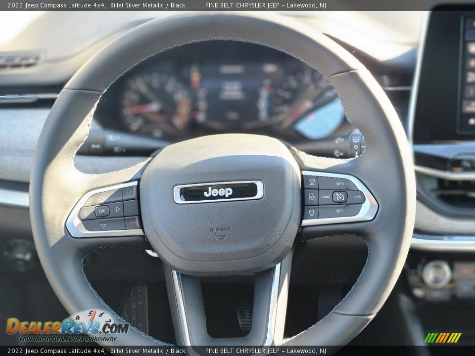 2022 Jeep Compass Latitude 4x4 Billet Silver Metallic / Black Photo #12