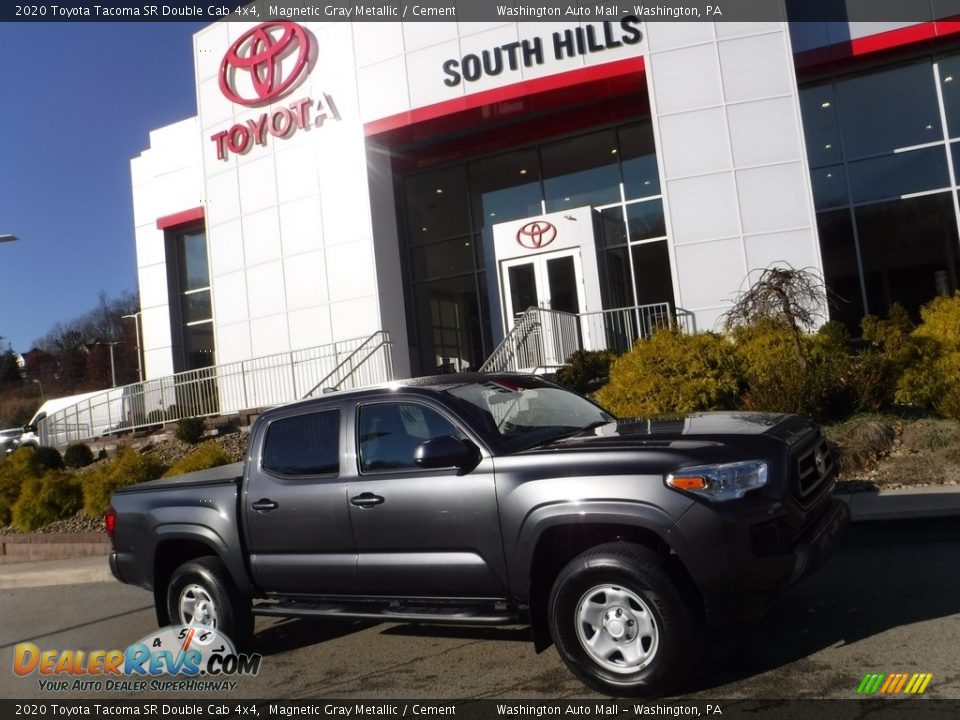 2020 Toyota Tacoma SR Double Cab 4x4 Magnetic Gray Metallic / Cement Photo #2