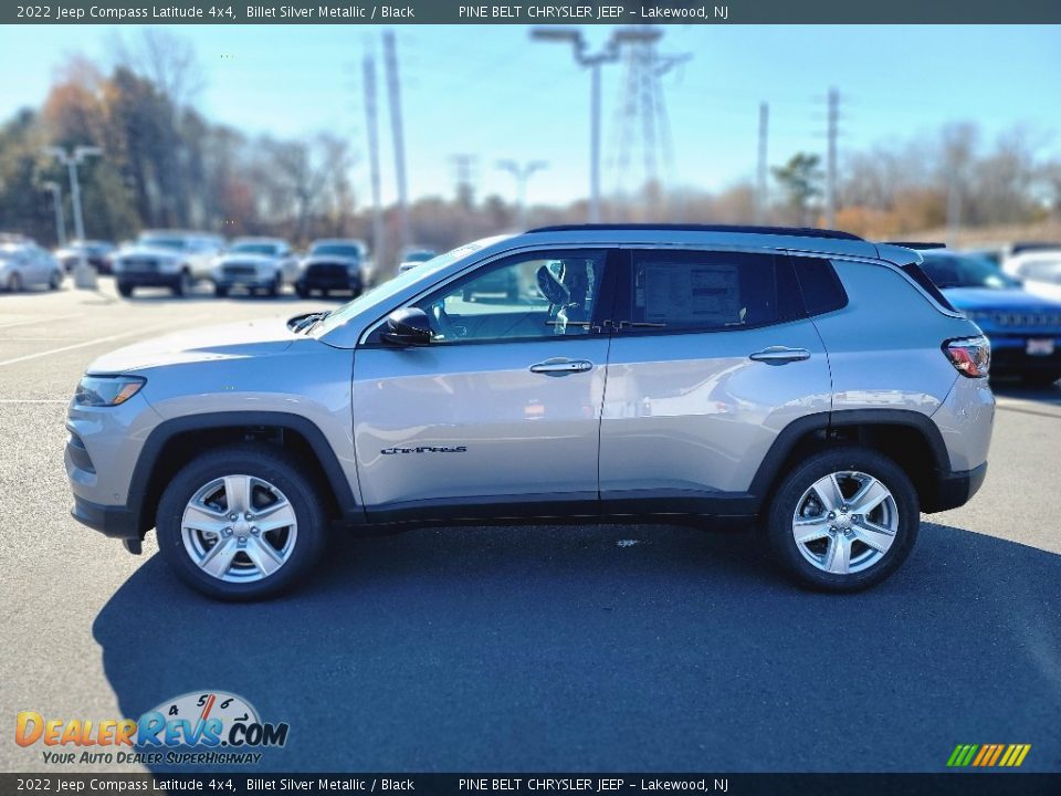 2022 Jeep Compass Latitude 4x4 Billet Silver Metallic / Black Photo #4