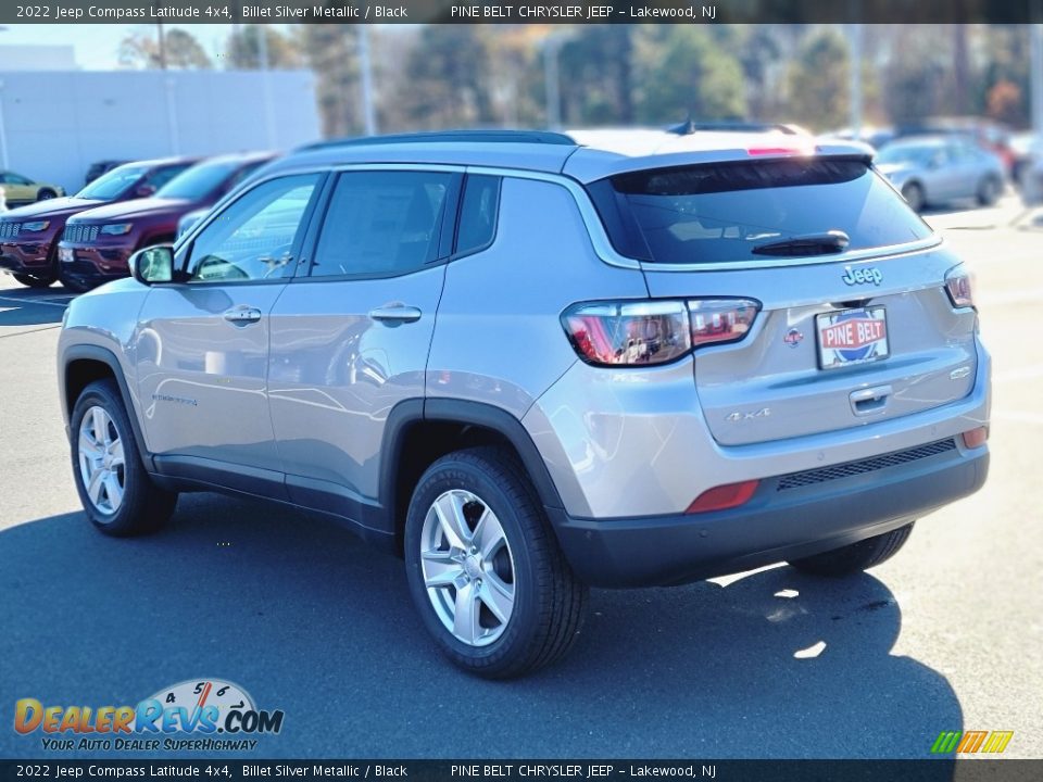 2022 Jeep Compass Latitude 4x4 Billet Silver Metallic / Black Photo #6