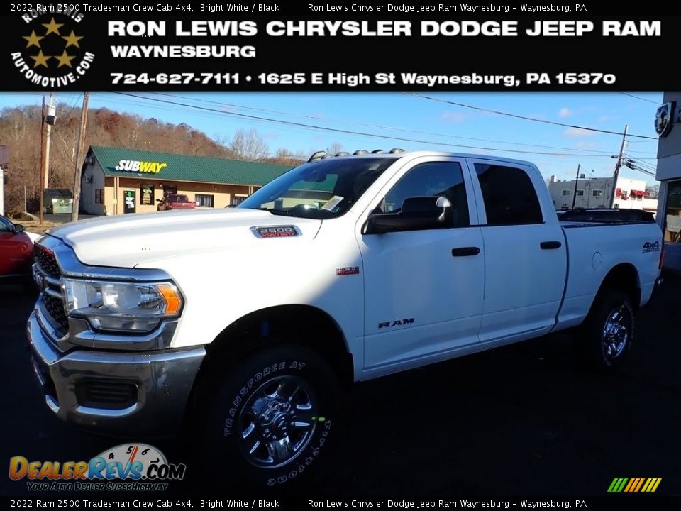 2022 Ram 2500 Tradesman Crew Cab 4x4 Bright White / Black Photo #1