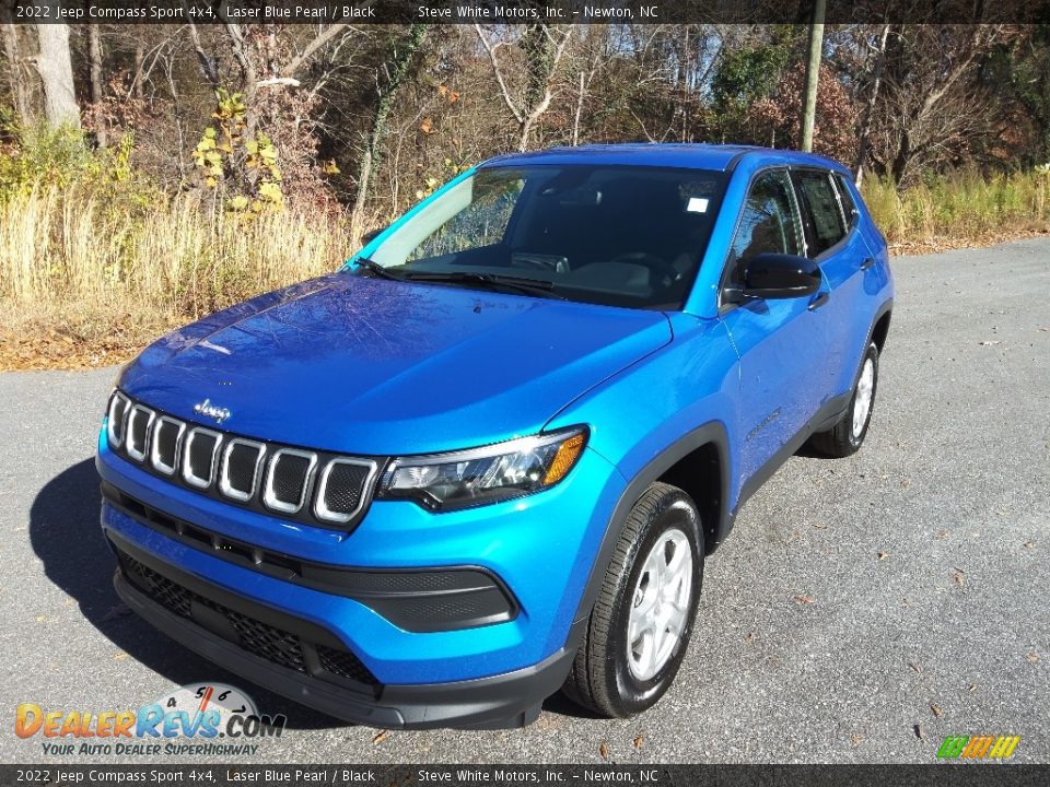 2022 Jeep Compass Sport 4x4 Laser Blue Pearl / Black Photo #2