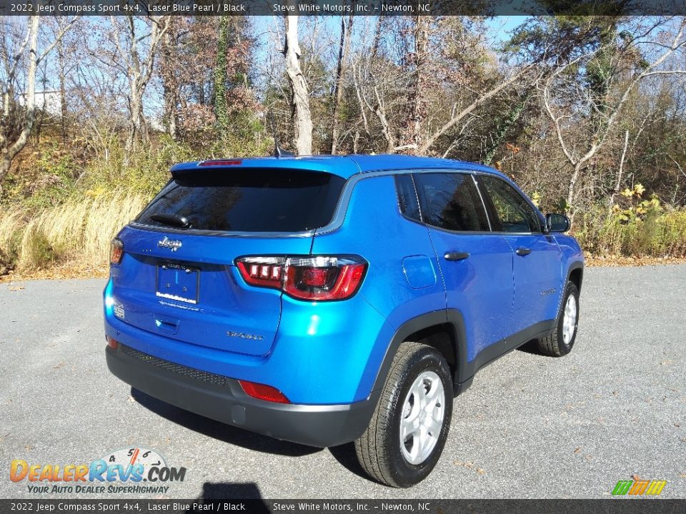 2022 Jeep Compass Sport 4x4 Laser Blue Pearl / Black Photo #6