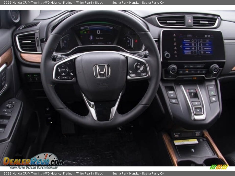 2022 Honda CR-V Touring AWD Hybrid Platinum White Pearl / Black Photo #15