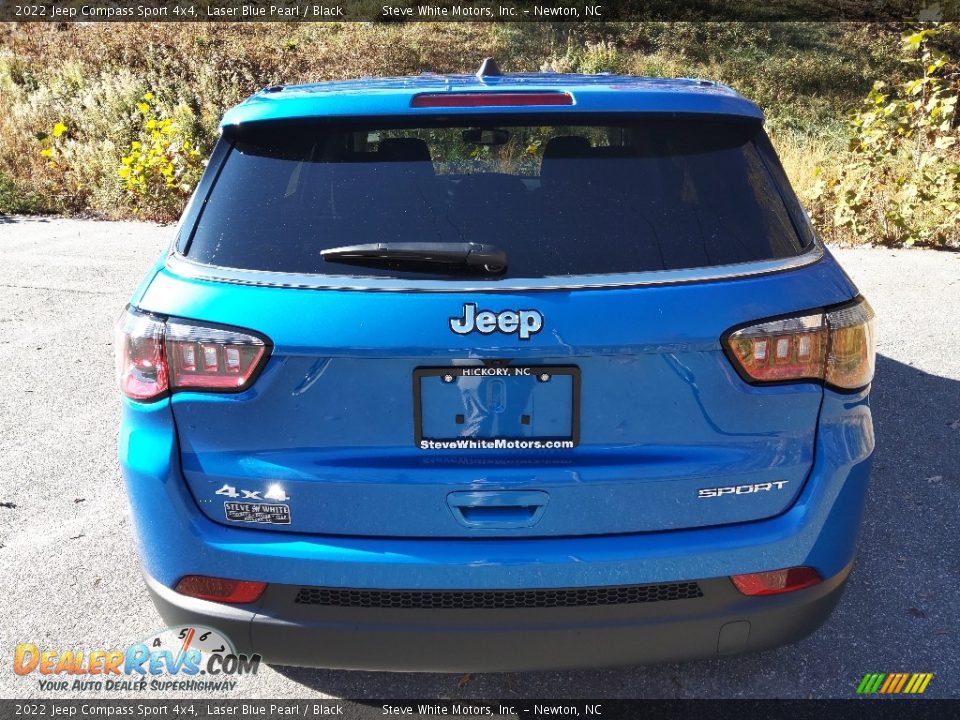 2022 Jeep Compass Sport 4x4 Laser Blue Pearl / Black Photo #7