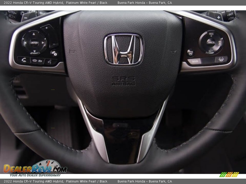 2022 Honda CR-V Touring AWD Hybrid Platinum White Pearl / Black Photo #17