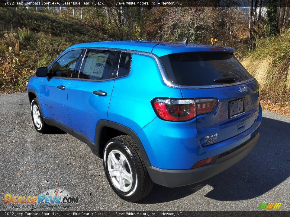 2022 Jeep Compass Sport 4x4 Laser Blue Pearl / Black Photo #8