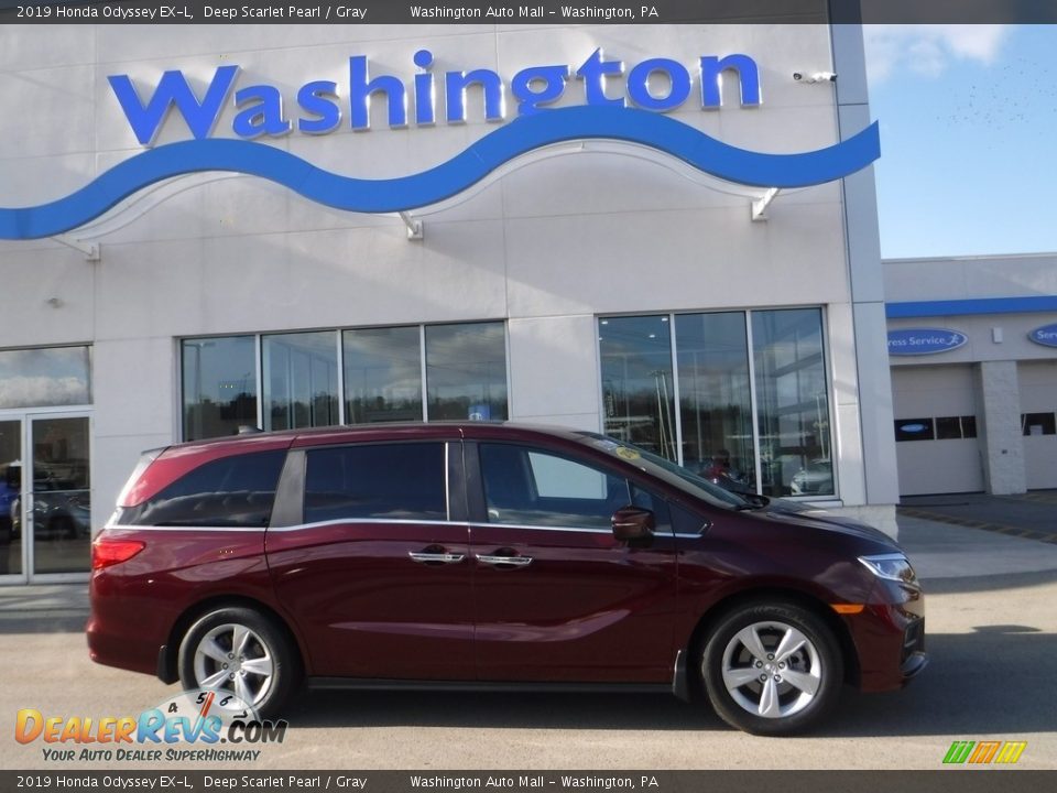 2019 Honda Odyssey EX-L Deep Scarlet Pearl / Gray Photo #2