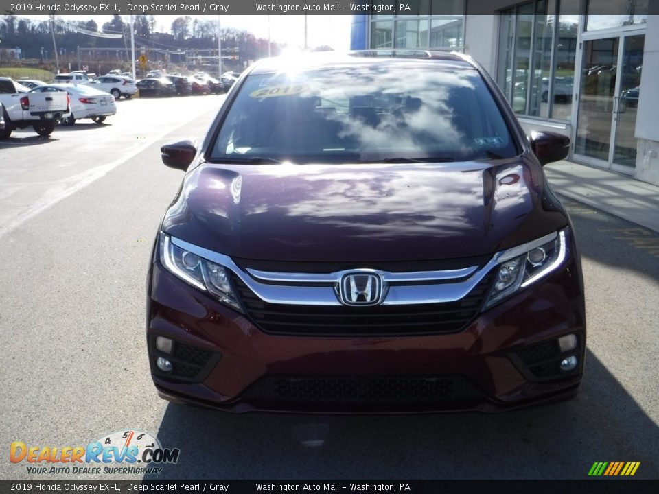 2019 Honda Odyssey EX-L Deep Scarlet Pearl / Gray Photo #5