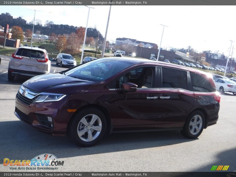 2019 Honda Odyssey EX-L Deep Scarlet Pearl / Gray Photo #6