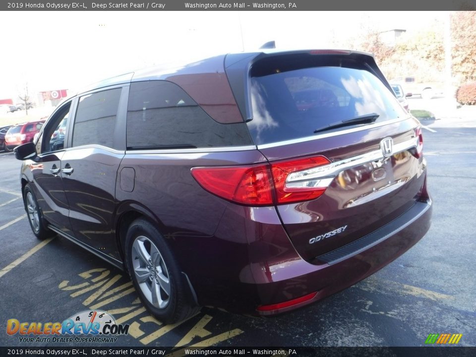 2019 Honda Odyssey EX-L Deep Scarlet Pearl / Gray Photo #8