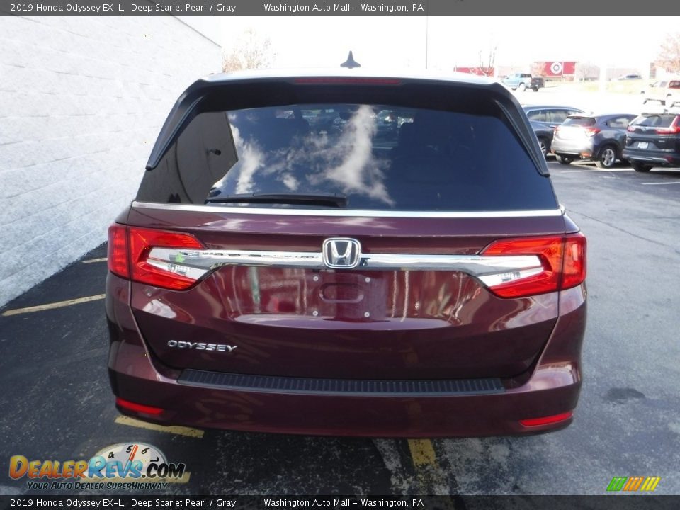 2019 Honda Odyssey EX-L Deep Scarlet Pearl / Gray Photo #9