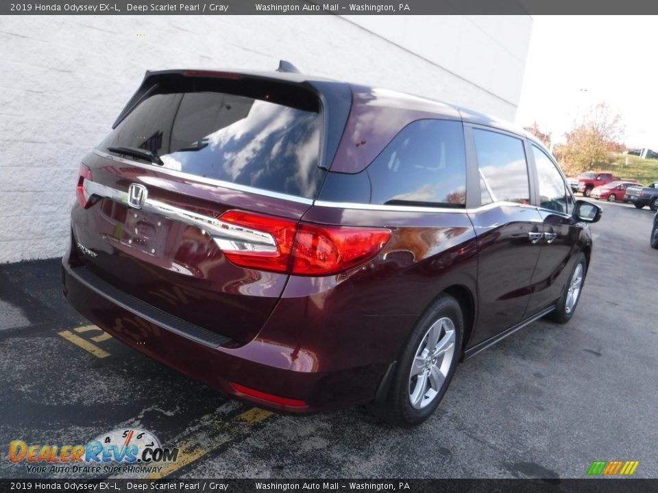 2019 Honda Odyssey EX-L Deep Scarlet Pearl / Gray Photo #10