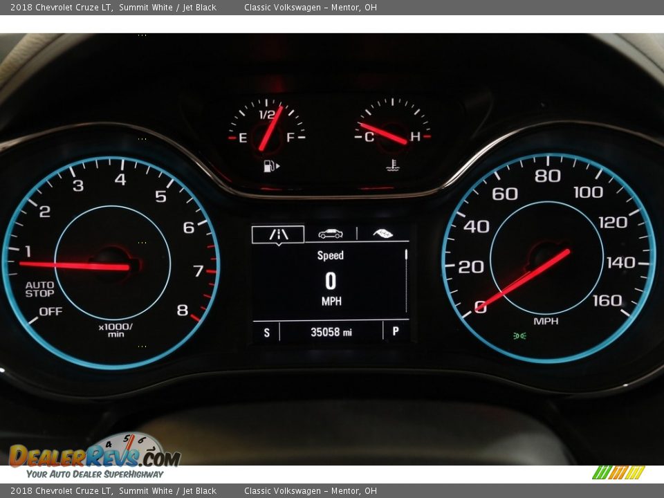 2018 Chevrolet Cruze LT Summit White / Jet Black Photo #8