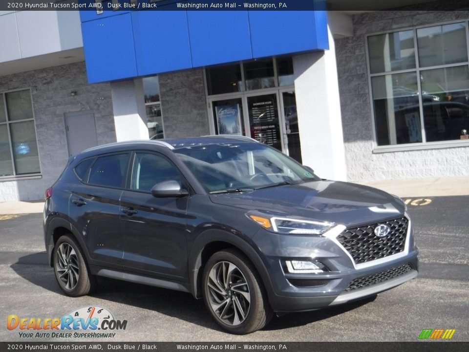 2020 Hyundai Tucson Sport AWD Dusk Blue / Black Photo #1