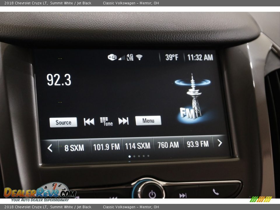 2018 Chevrolet Cruze LT Summit White / Jet Black Photo #10