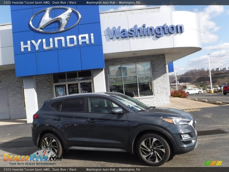 2020 Hyundai Tucson Sport AWD Dusk Blue / Black Photo #2