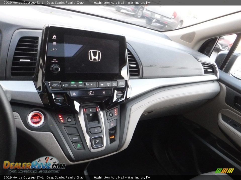 2019 Honda Odyssey EX-L Deep Scarlet Pearl / Gray Photo #19