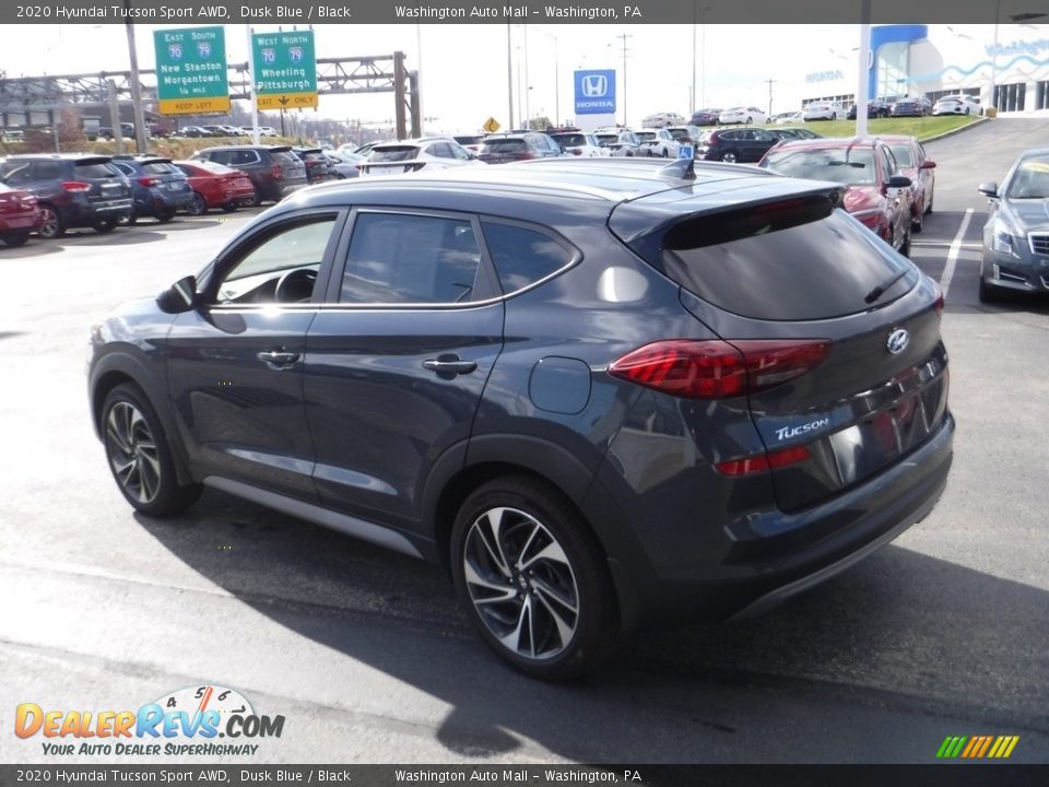 2020 Hyundai Tucson Sport AWD Dusk Blue / Black Photo #7