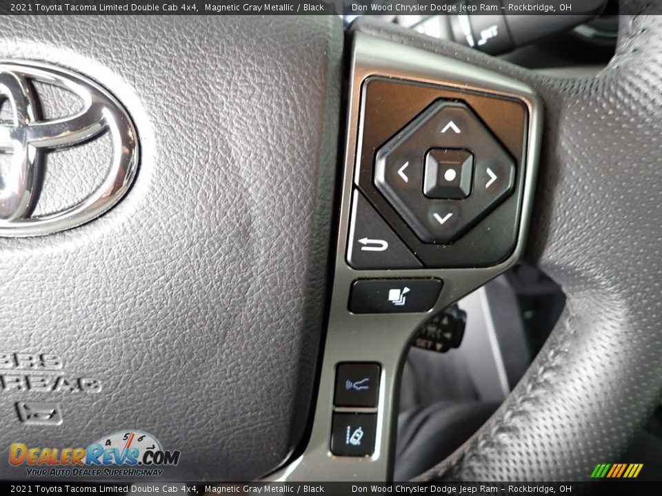 2021 Toyota Tacoma Limited Double Cab 4x4 Magnetic Gray Metallic / Black Photo #24