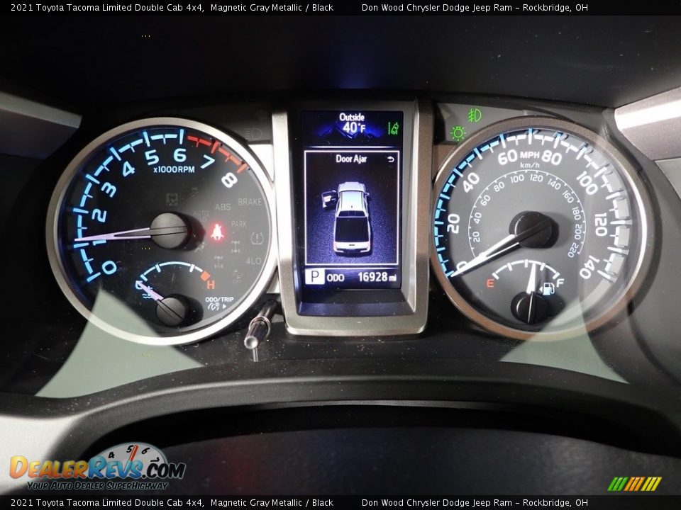 2021 Toyota Tacoma Limited Double Cab 4x4 Magnetic Gray Metallic / Black Photo #25
