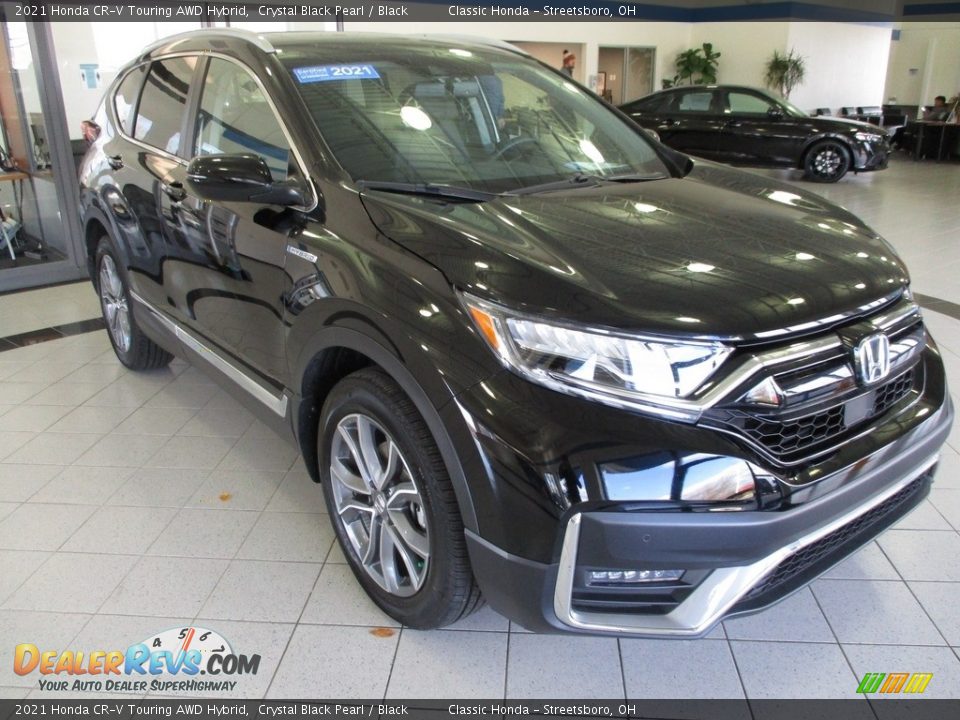 Front 3/4 View of 2021 Honda CR-V Touring AWD Hybrid Photo #3
