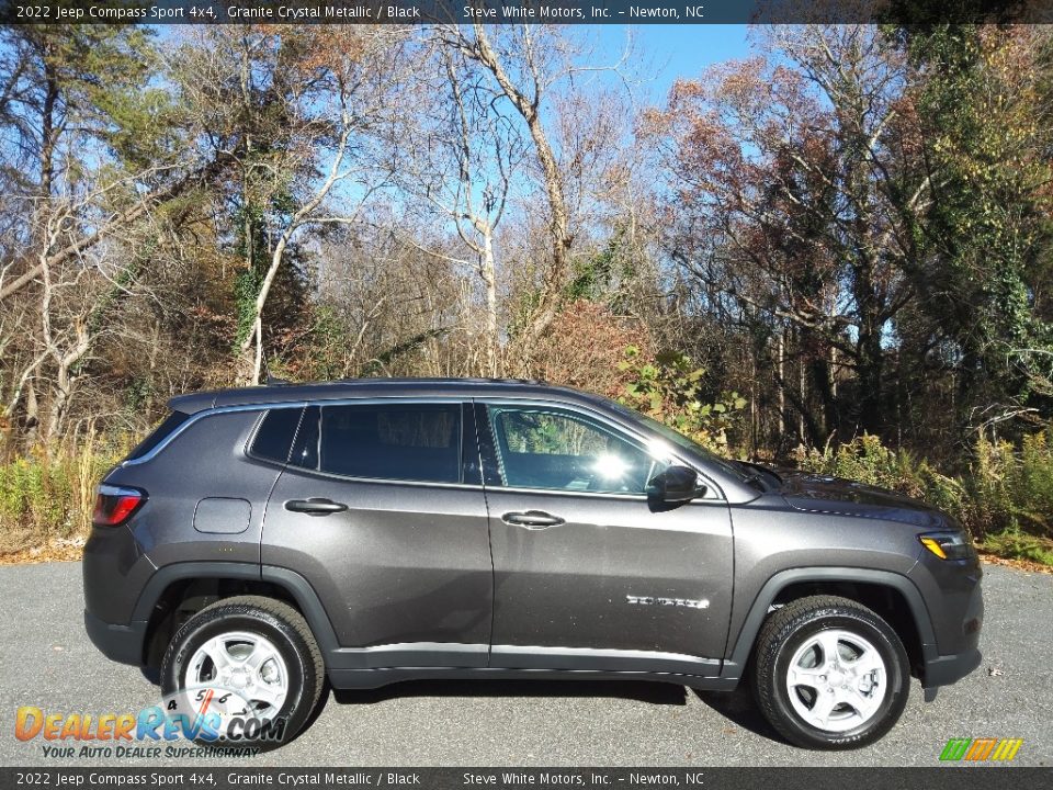 2022 Jeep Compass Sport 4x4 Granite Crystal Metallic / Black Photo #5