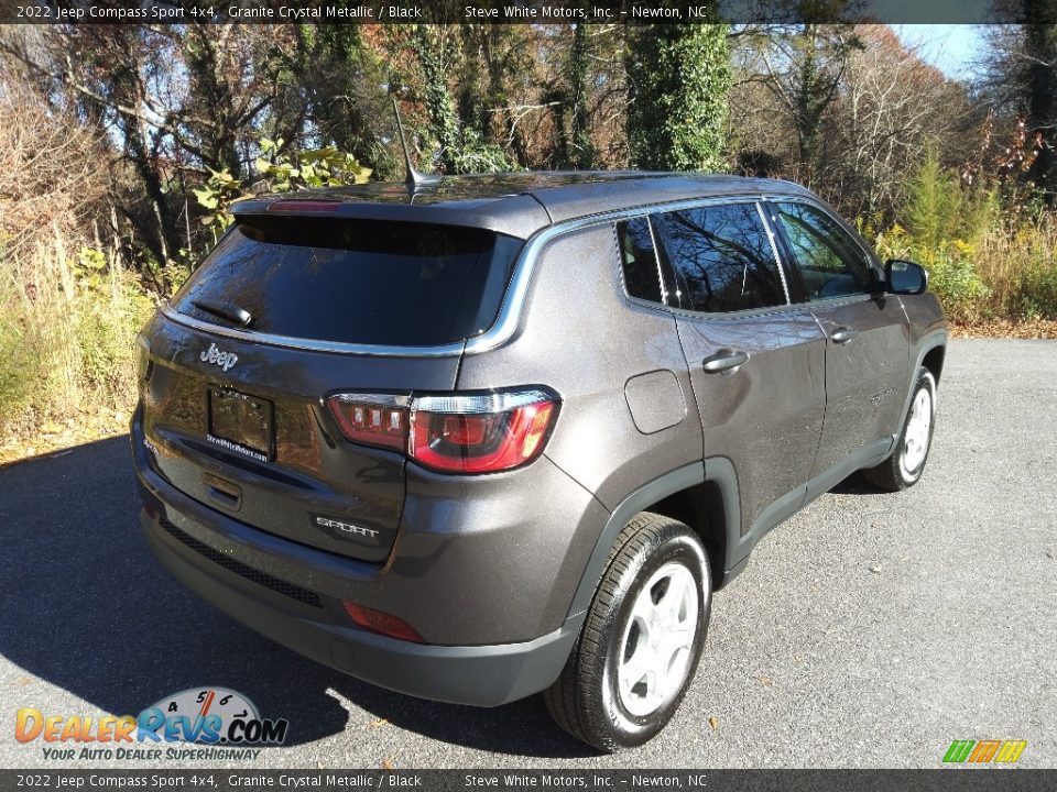 2022 Jeep Compass Sport 4x4 Granite Crystal Metallic / Black Photo #6