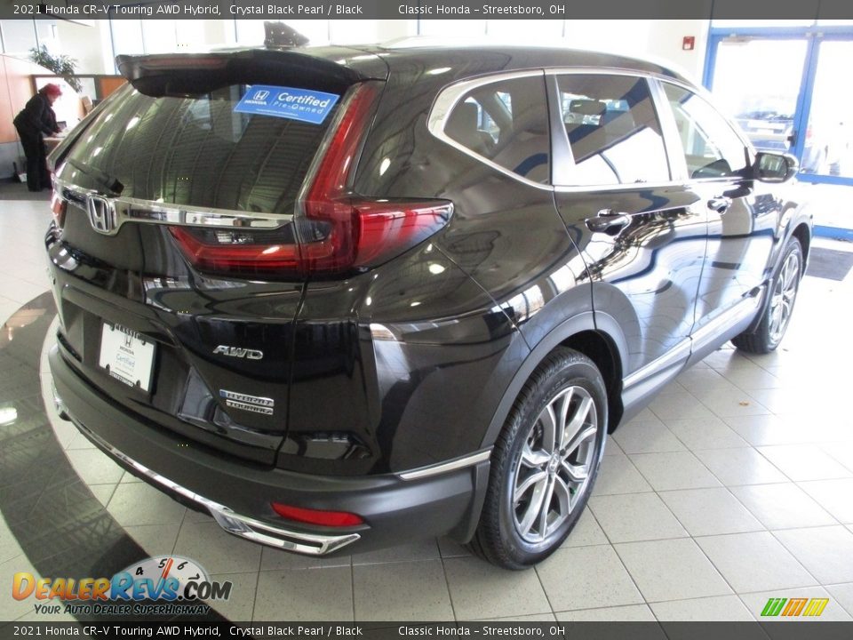 2021 Honda CR-V Touring AWD Hybrid Crystal Black Pearl / Black Photo #7